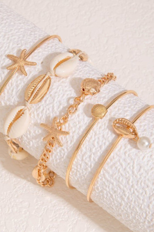 BRACCIALE CONCHIGLIE E STELLE MARINE