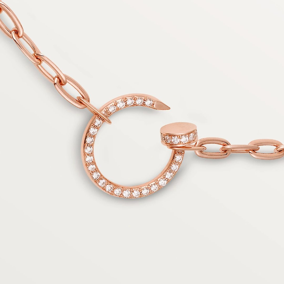 ASH MADELINE - Pink Gold and Diamond Necklace