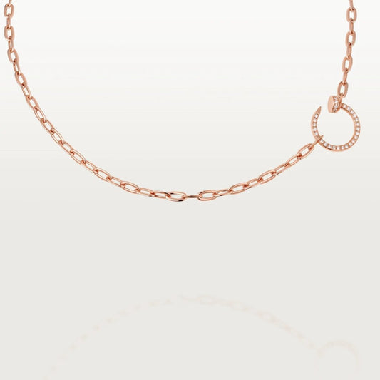 ASH MADELINE - Pink Gold and Diamond Necklace