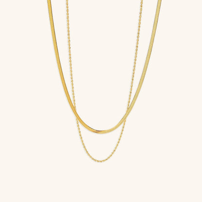 Hailey Layered Gold Chain Necklace