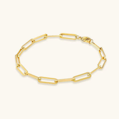 Eloise Gold Paperclip Bracelet