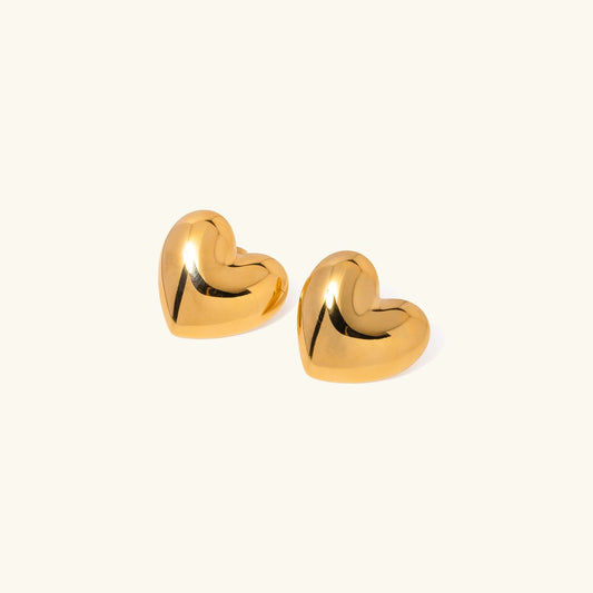 Aubree Gold Heart Earrings