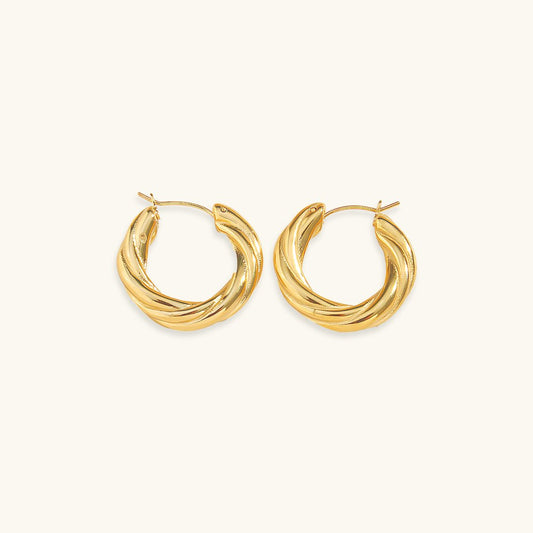 Denisse Twisted Hoop Earrings