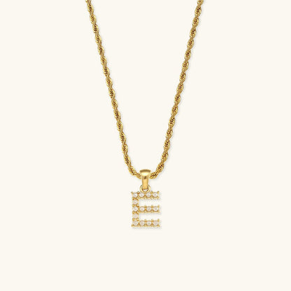 Elodie Initial Letter Pearl Necklace