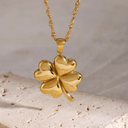 Ella Clover Gold Necklace