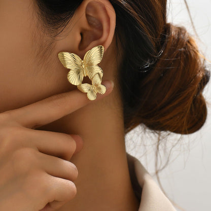 Butterfly Earrings | Gold