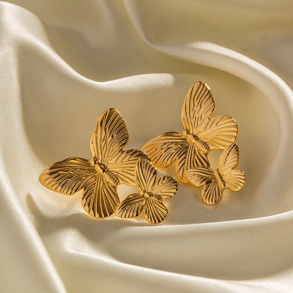 Butterfly Earrings | Gold