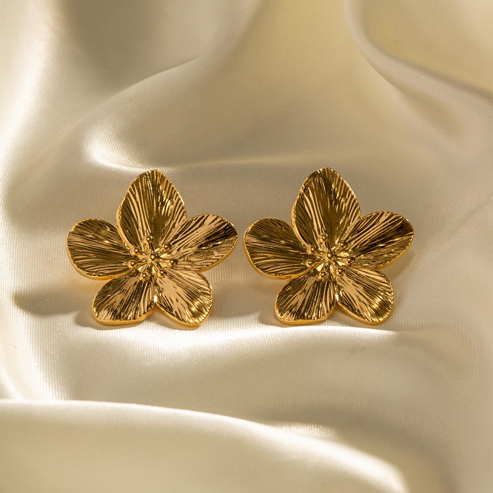 ALLAYSA Flower Earrings - Gold