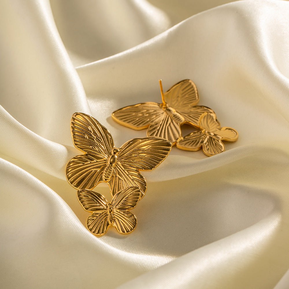 Butterfly Earrings | Gold