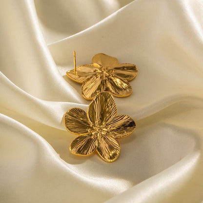 ALLAYSA Flower Earrings - Gold