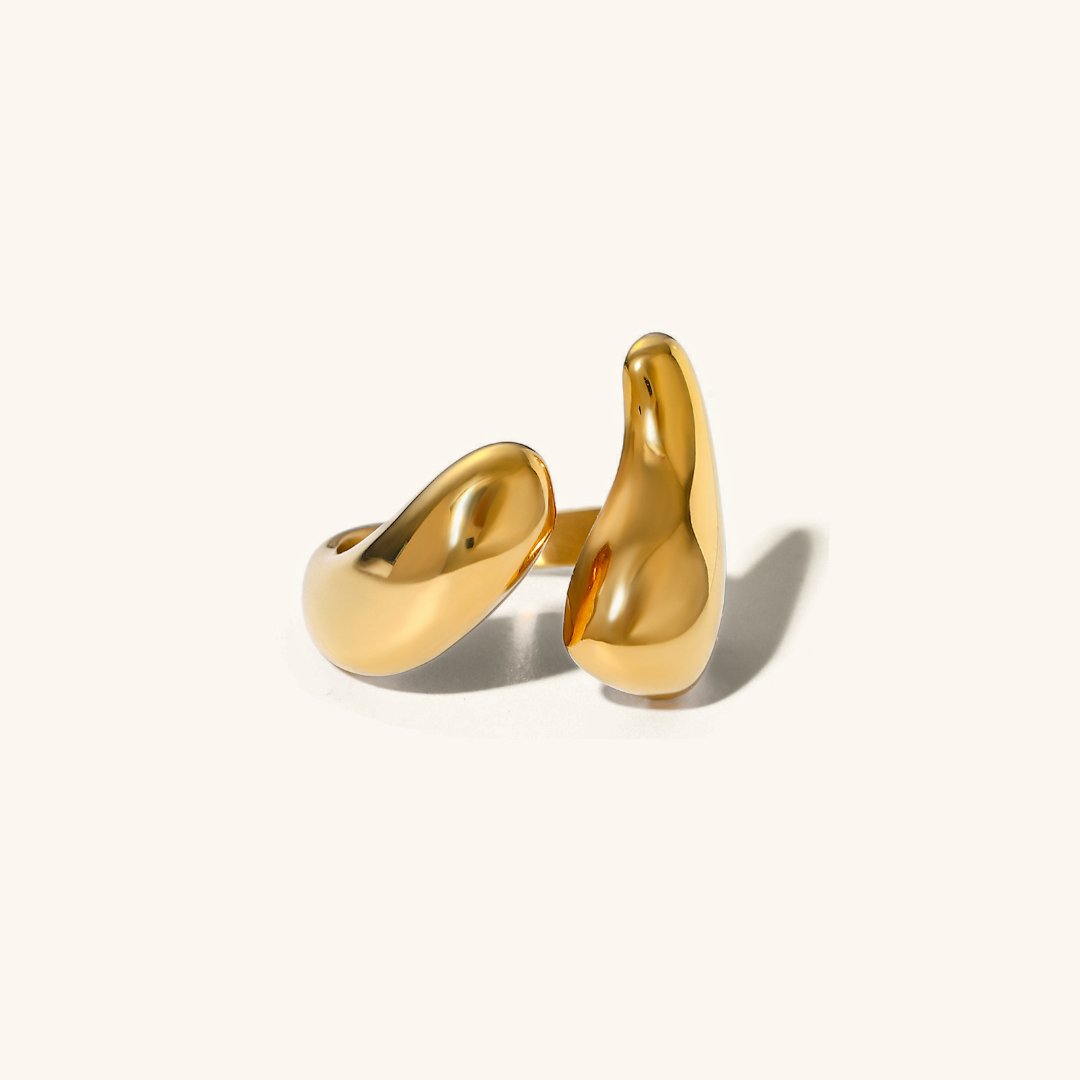 Abstract Gold Ring