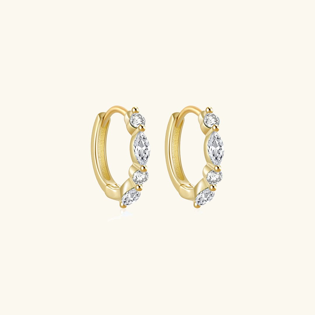 AILA Diamond Earrings - Gold