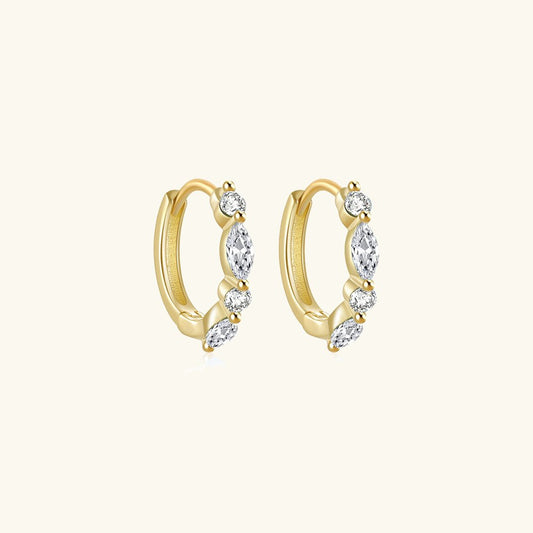 AILA Diamond Earrings - Gold