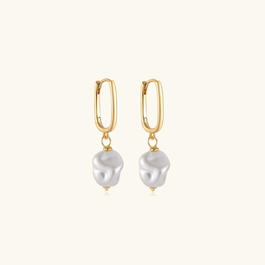 DENISE Pearl Earrings - Gold