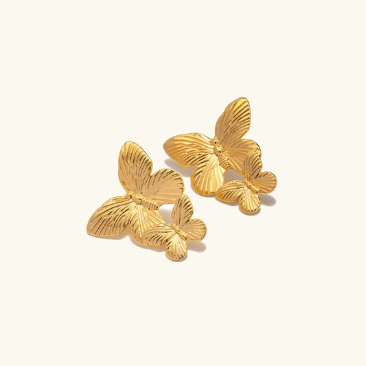 Butterfly Earrings | Gold