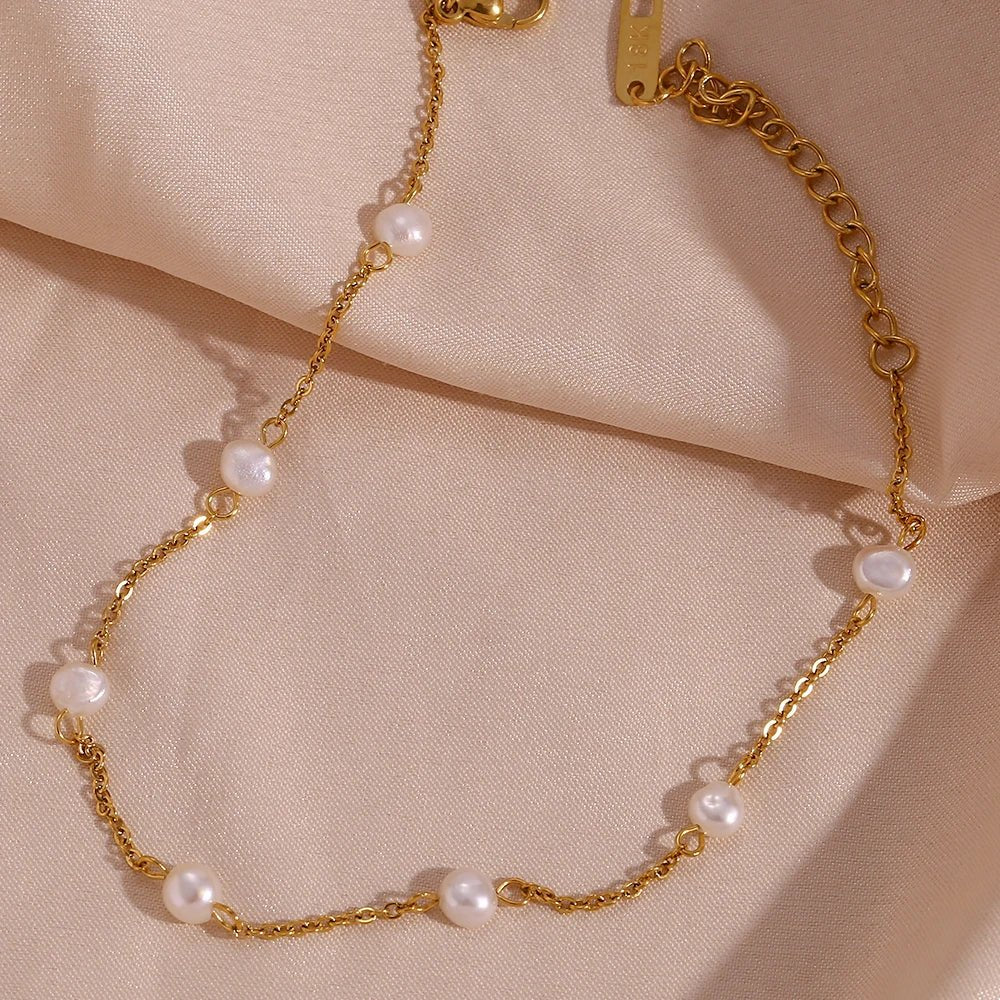 CALI pearl Anklet - Gold