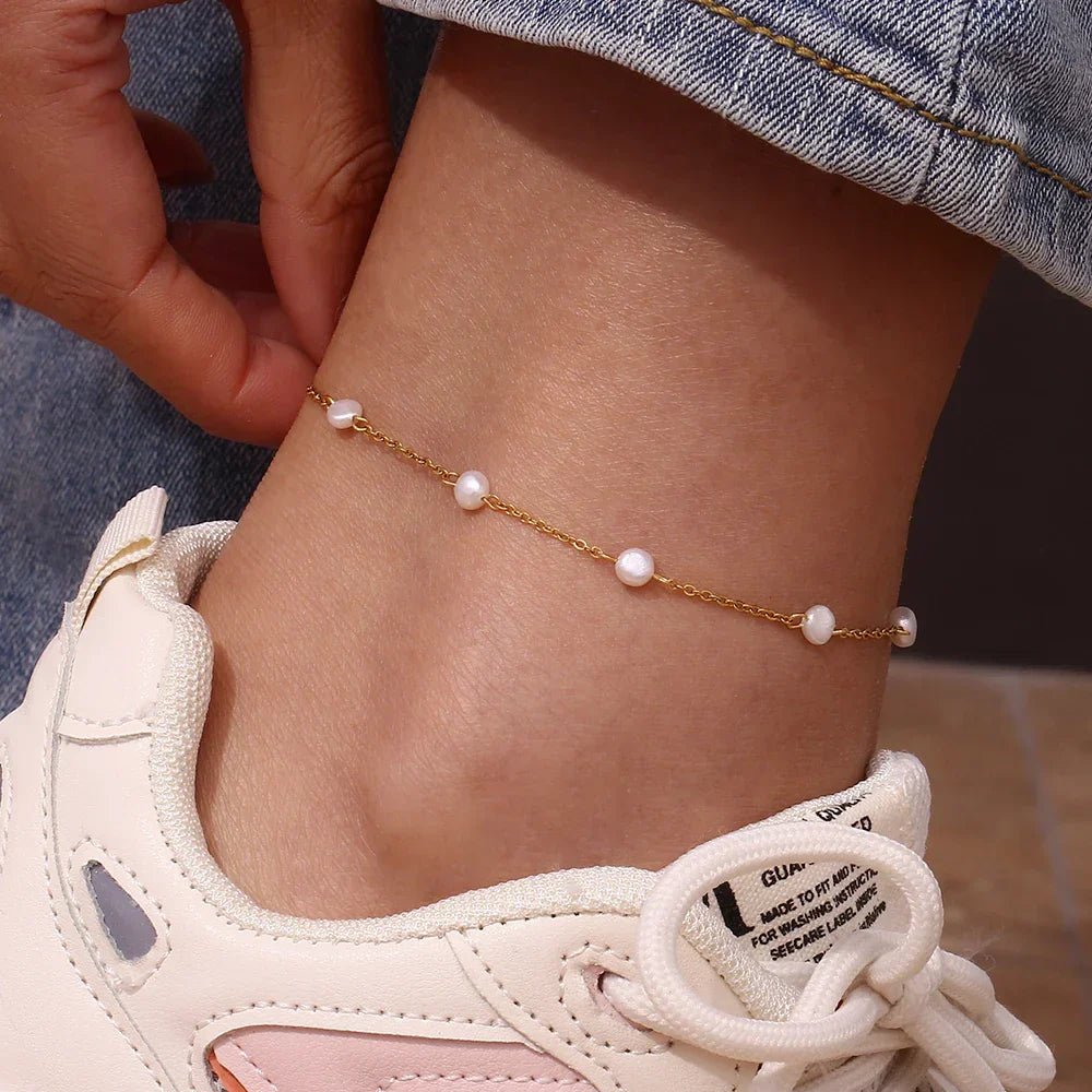 CALI pearl Anklet - Gold