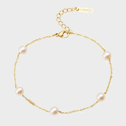 CALI pearl Anklet - Gold