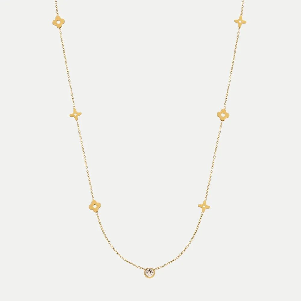 CARRIE Clover Necklace | Gold