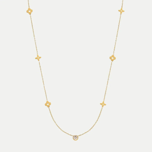 CARRIE Clover Necklace | Gold