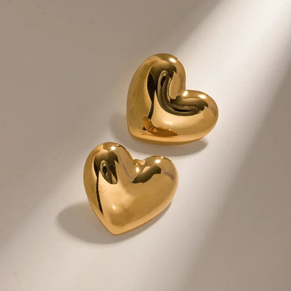 Aubree Gold Heart Earrings