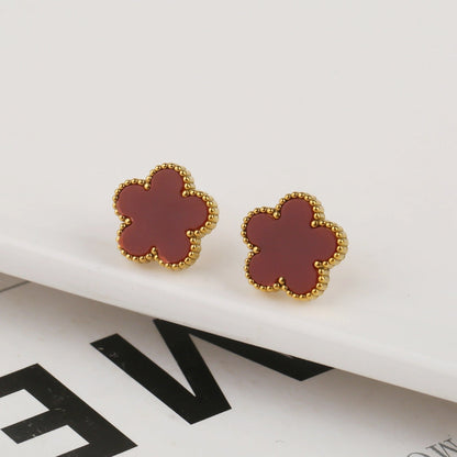 CLOVER | RED EARRINGS